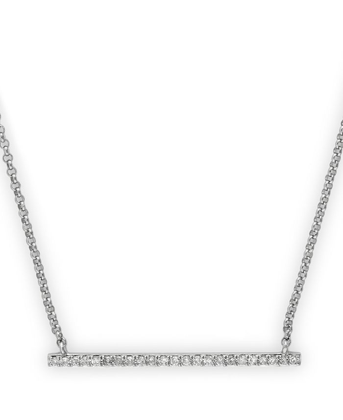 Macy's diamond bar necklace online