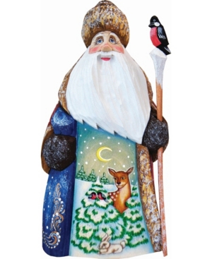 G.debrekht Woodcarved Hand Painted Santa Masterpiece Wooden Santa Figurine In Multi