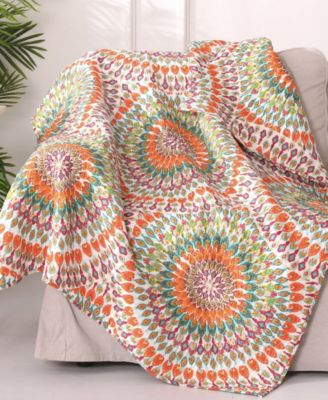 Mirage Medallion Quilted Throw, 50" x 60"