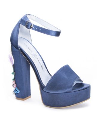 chinese laundry blue heels