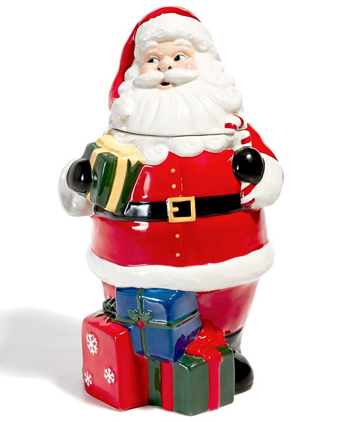 Martha Stewart Collection Santa Figural Cookie Jar, Created for Macy's ...