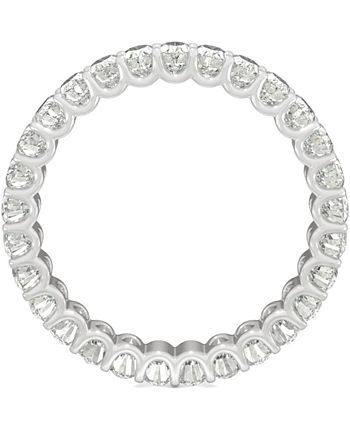 Charles & Colvard - Moissanite Oval Eternity Band (2-9/10 ct. t.w. DEW) in 14k White Gold