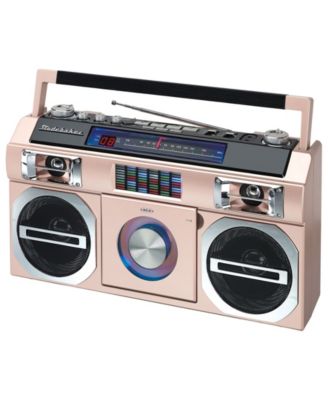 studebaker retro bluetooth boombox with cd player and radio