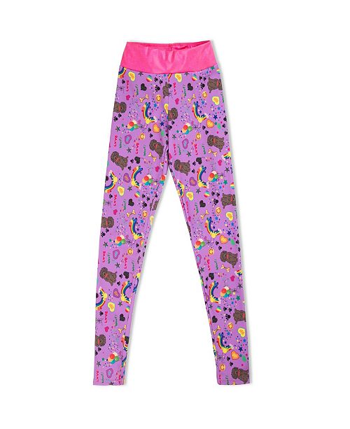 Girl Power Sport Little Girls Olivia S Doodle Active Leggings With