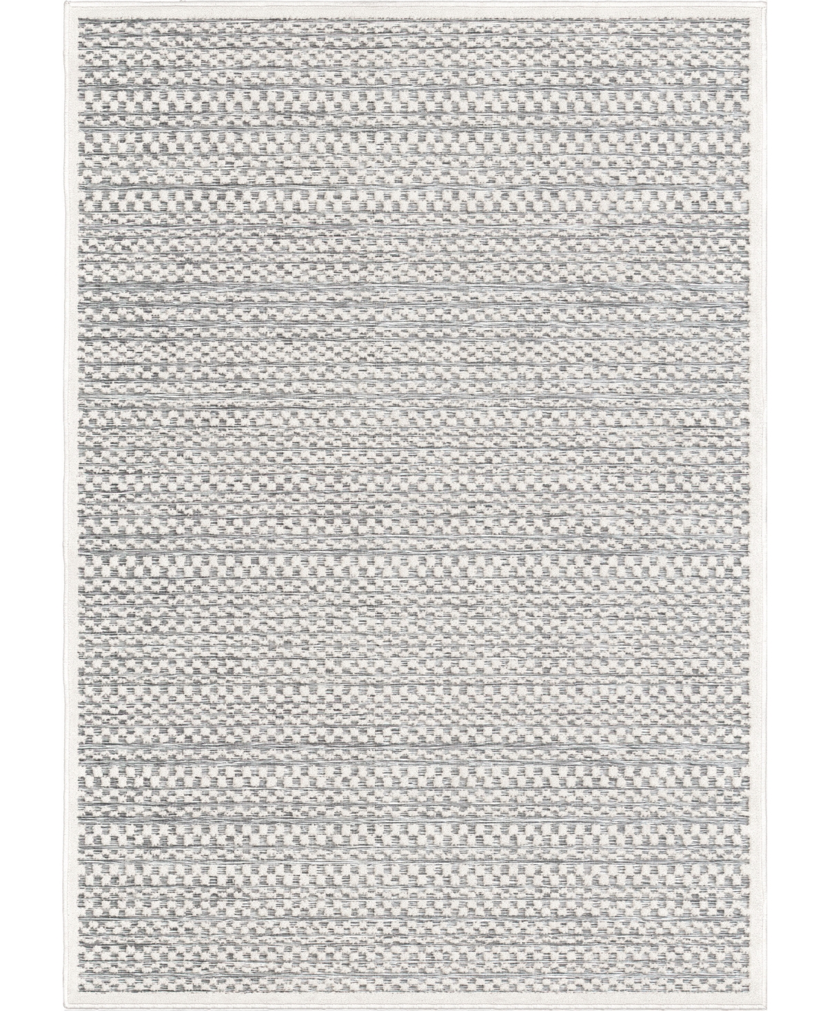 Edgewater Living Bourne Aegean Gray 5'2in x 7'6in Outdoor Area Rug - Gray