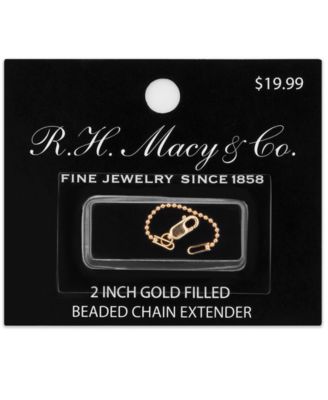 Bead Link 2" Chain Extender in Gold-Filled
