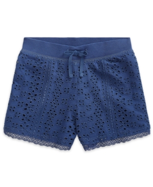 Polo Ralph Lauren Toddler Girls Eyelet Lace Jersey Cotton Shorts