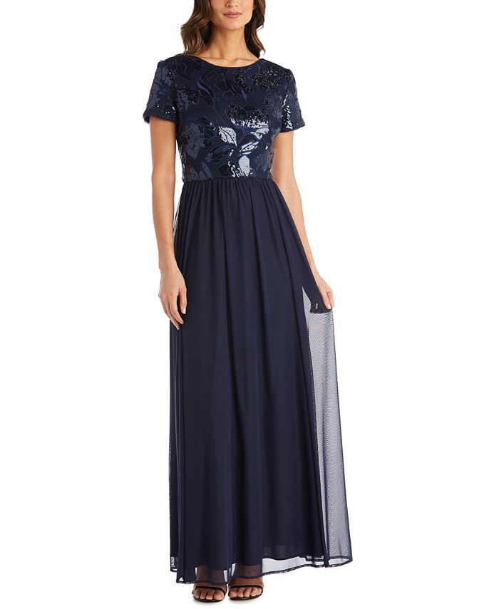 R & M Richards Sequin-Embellished Gown - Macy's