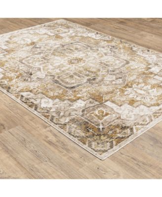 Maharaja 661C Gold and Ivory 2' x 3' Area Rug