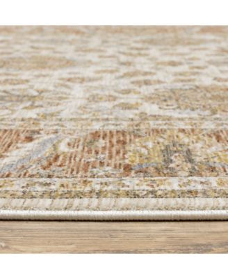 Maharaja 5091Z Rust and Ivory 2'3" x 7'6" Runner Rug