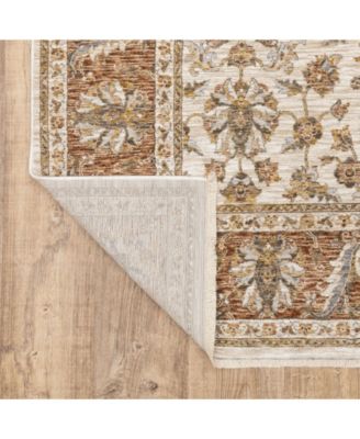 Maharaja 5091Z Rust and Ivory 6'7" x 9'6" Area Rug