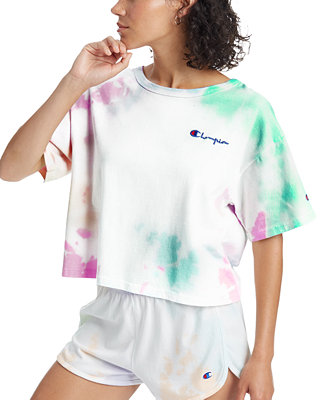 Champion tie dye crop top