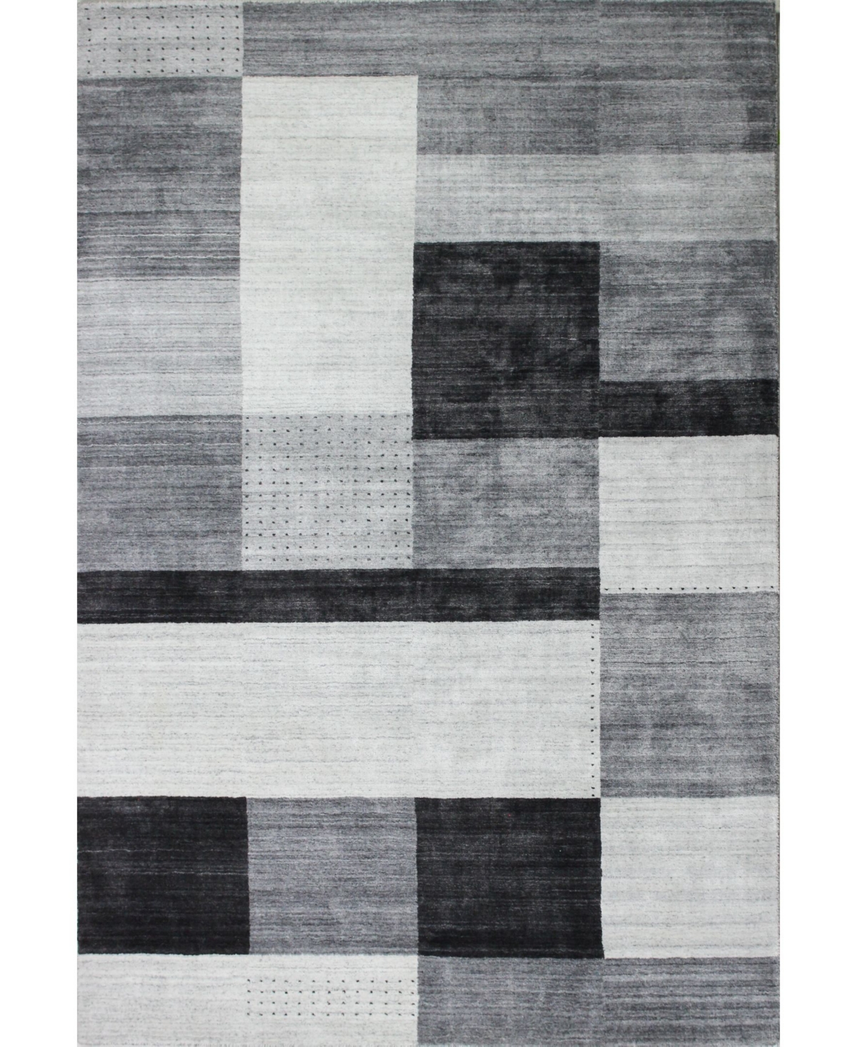 Bb Rugs Land Lnd-03 Ivory, Gray 5'6in x 8'6in Area Rug - Ivory/grey