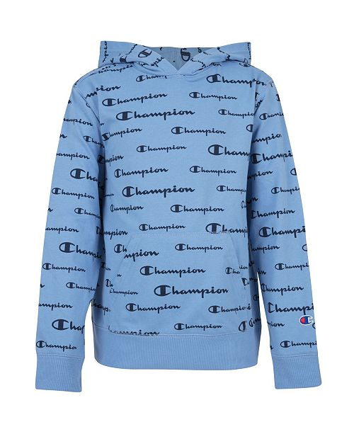 Champion Toddler Boys Aop Champion Script French Terry Hoodie Reviews Sweaters Kids Macy S