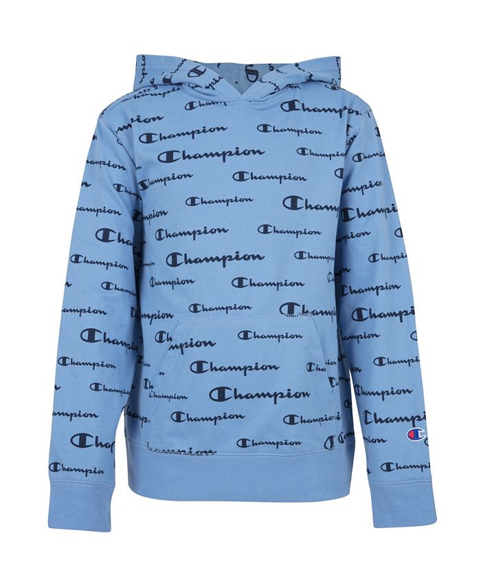Champion Toddler Boys Aop Champion Script French Terry Hoodie - Macy's
