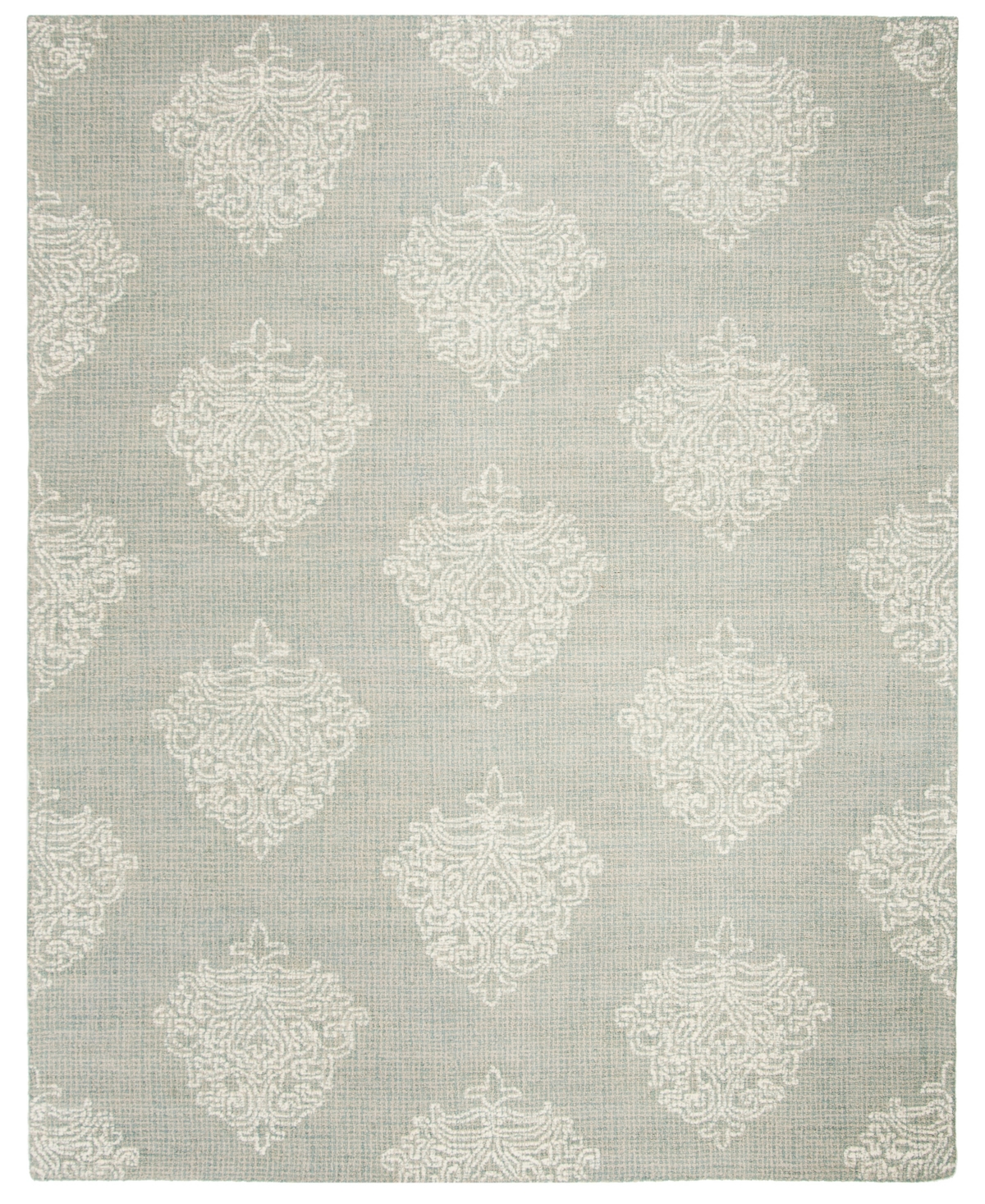 Safavieh Abstract 523 Aqua and Ivory 8' x 10' Area Rug - Aqua