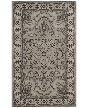 Safavieh Antiquity At58 Gray And Beige 3' X 5' Area Rug