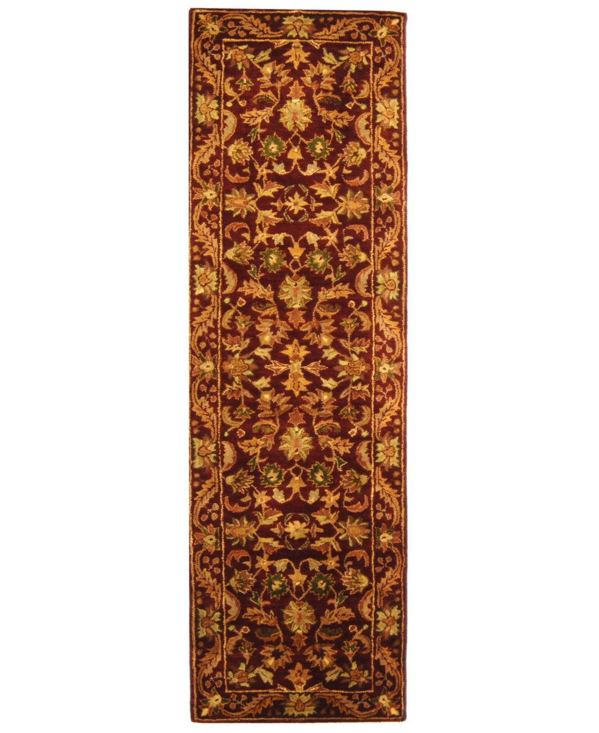 Safavieh Antiquity At52 Wine and Gold 2'3in x 20' Runner Area Rug - Wine