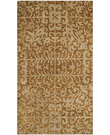 Antiquity At411 Gold and Beige 2'3" x 16' Runner Area Rug