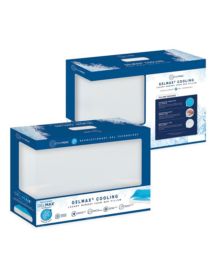 SensorPEDIC Gelmax Cooling Luxury Bed Pillow Macy's