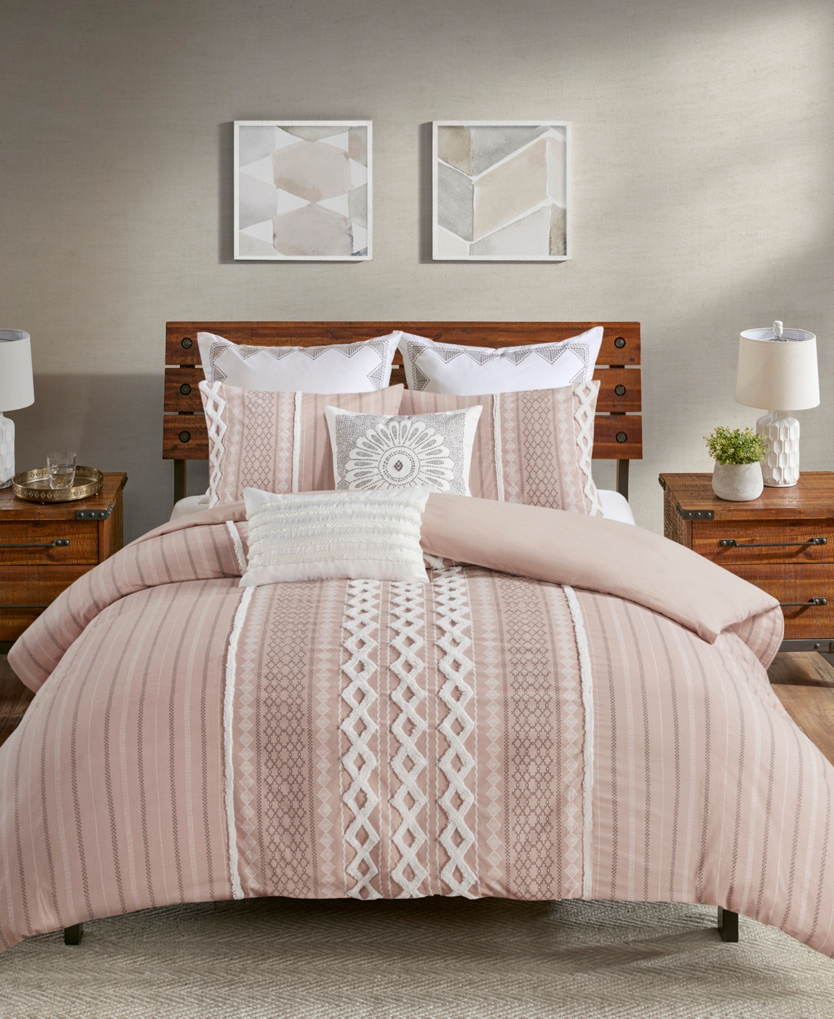 Ink+ivy Imani 3-pc. Comforter Set, Full/queen In Blush