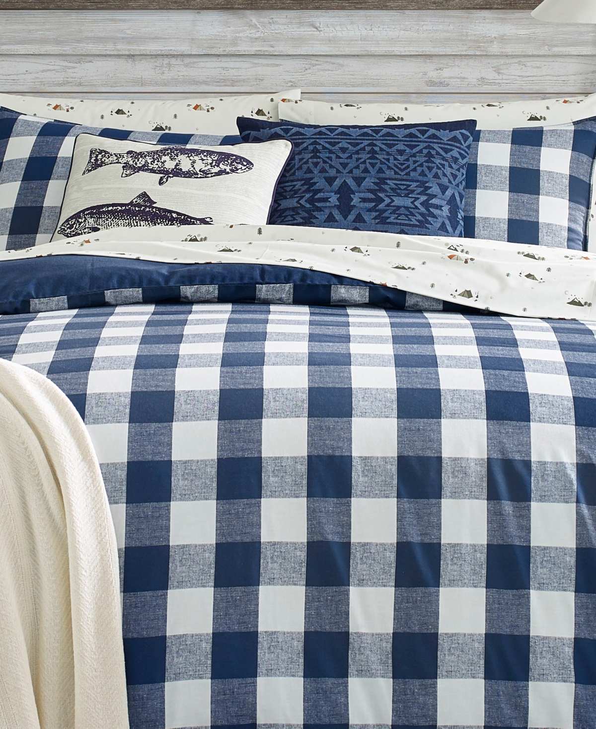 Eddie Bauer Lakehouse Plaid 3-Pc. Comforter Set, King