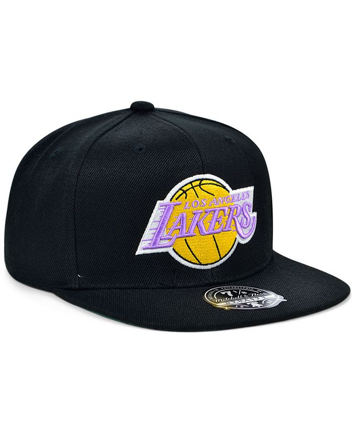 Mitchell & Ness Los Angeles Lakers Team Ground Fitted Cap - Macy's