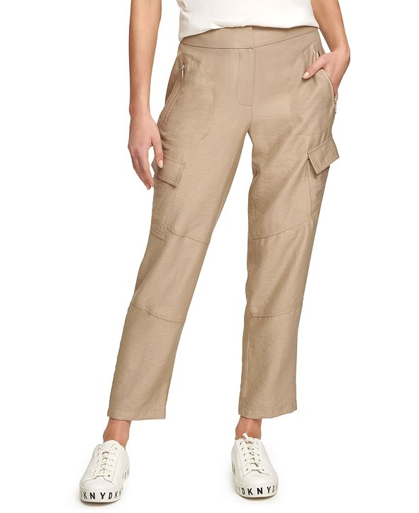 DKNY Cropped Cargo Pants & Reviews - Pants & Leggings - Women - Macy's