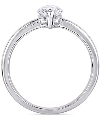 Macy's - Diamond Marquise Solitaire Engagement Ring (1 ct. t.w.) in 14k White Gold