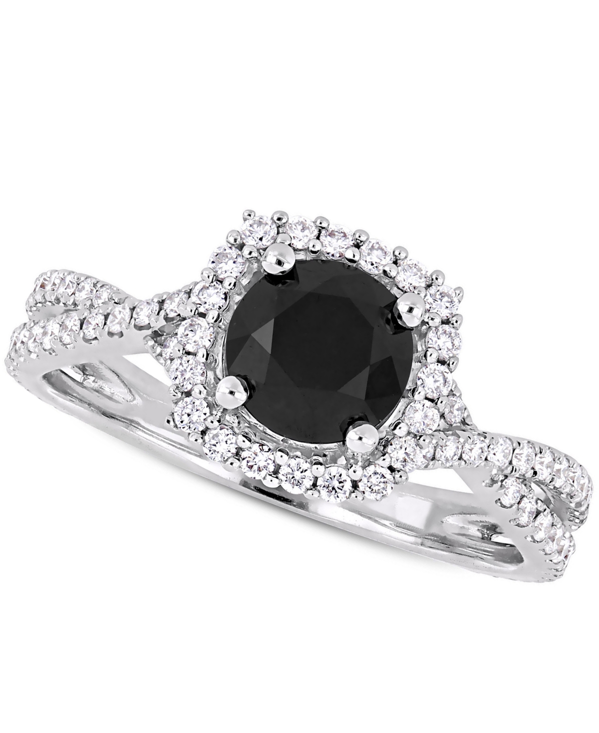 Diamond Halo Engagement Ring (1-1/2 ct. t.w.) in 14K Yellow, White or Rose Gold
