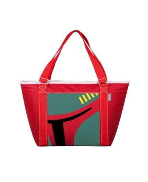 Picnic Time Star Wars Boba Fett Topanga Cooler Tote Bag In Red