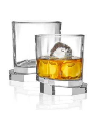 Aqua Vitae Off Base Octagon Whiskey Glasses, Set of 2