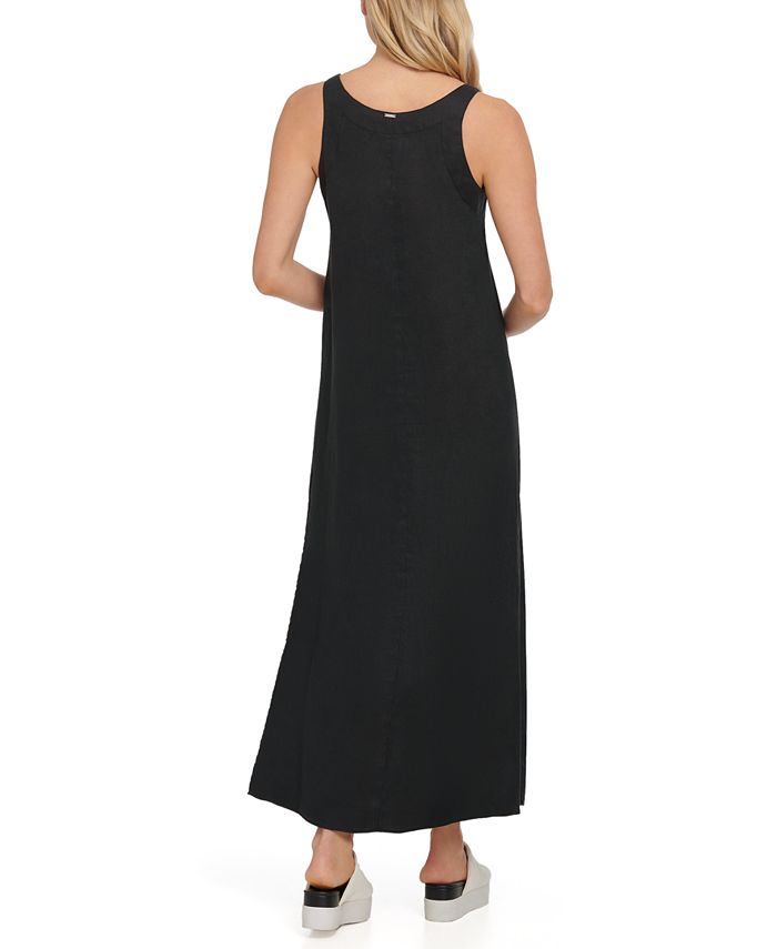 DKNY Linen Maxi Dress & Reviews - Dresses - Women - Macy's