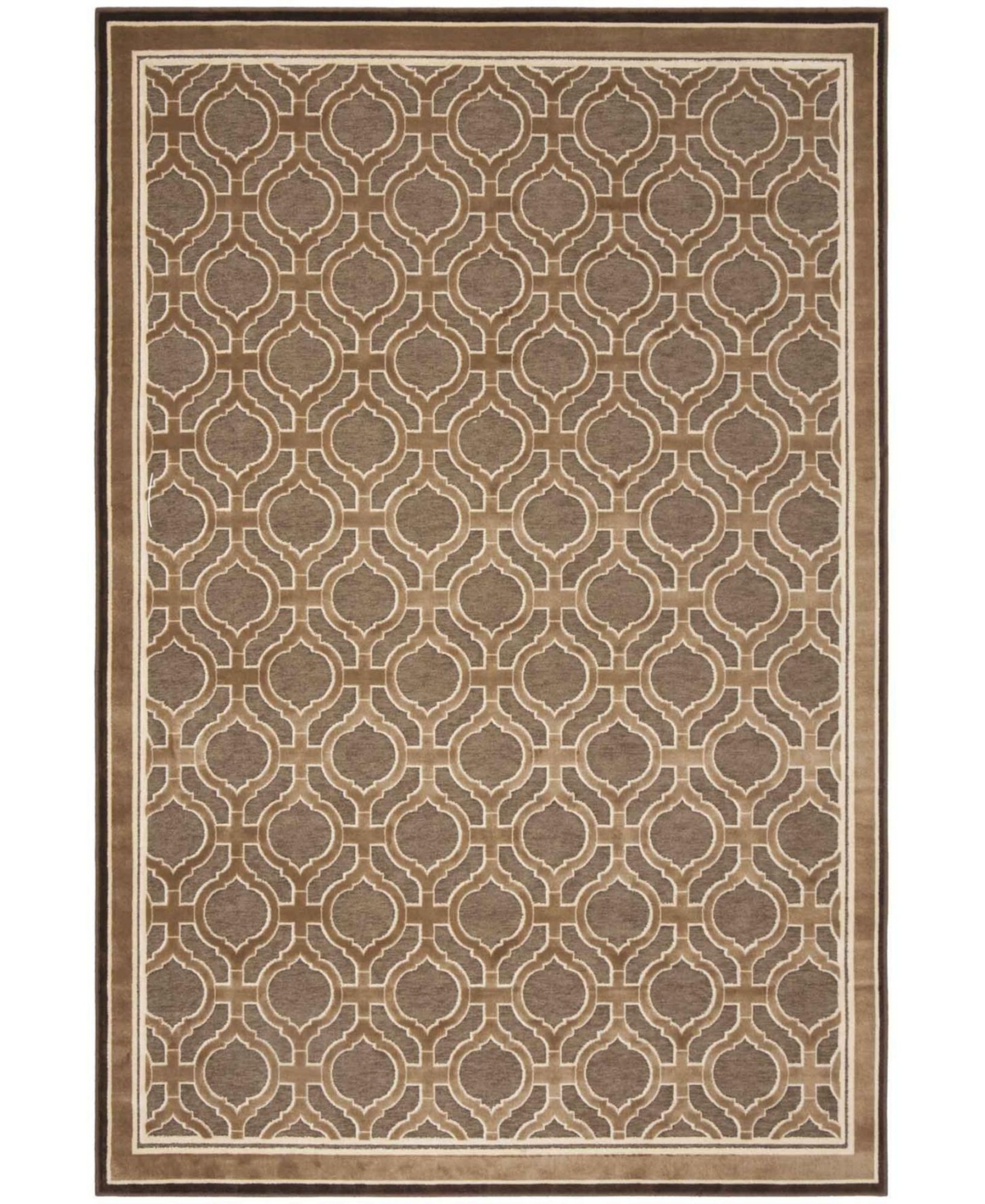 Martha Stewart Collection MSR4445 Brown 6'7in x 9'2in Area Rug - Brown