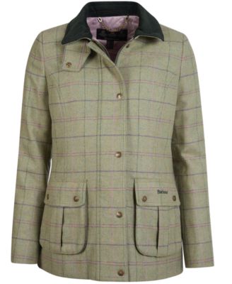 barbour wool jacket womens Green