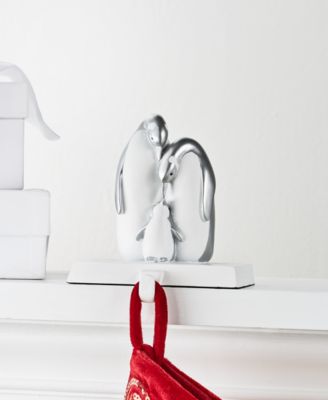 Holiday Lane - Shine Bright Penguin Family Stocking Holder