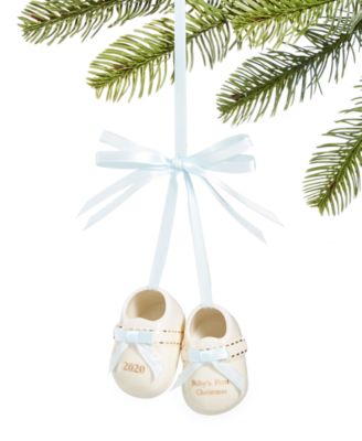 porcelain baby shoe ornament
