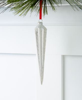 Holiday Lane - Shine Bright Glass Icicle Ornament