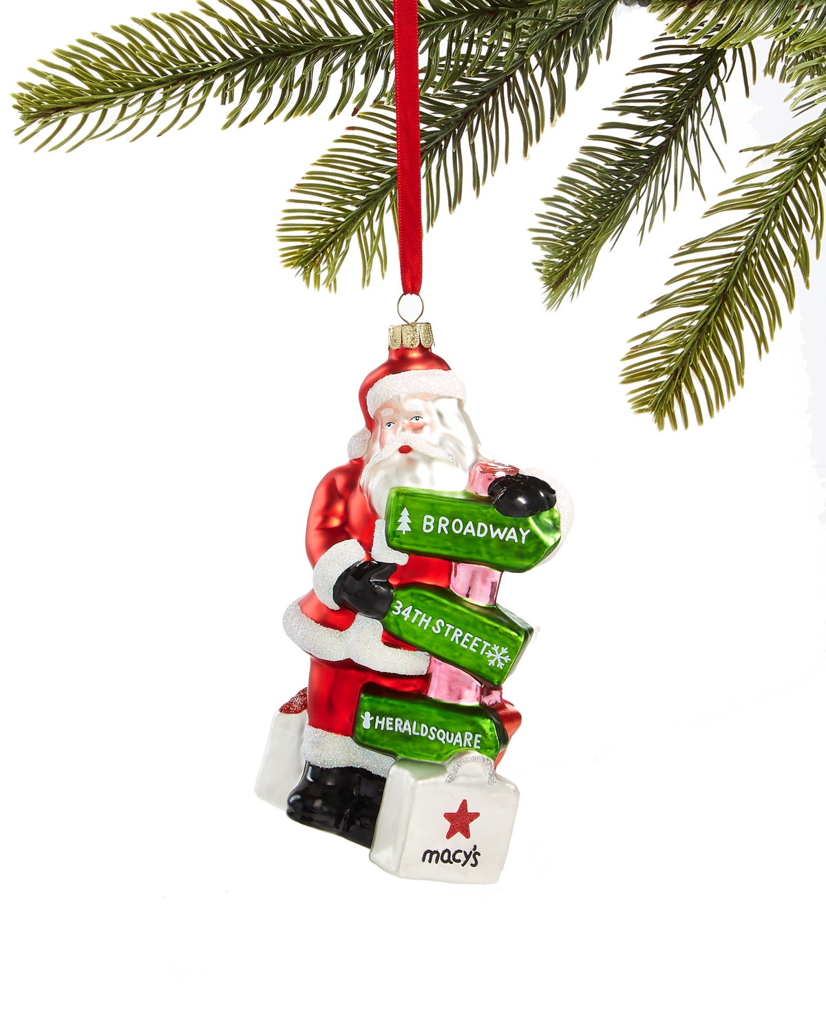 Shop Macy's Holiday Lane New York Santa Ornament, Created For  In No Color