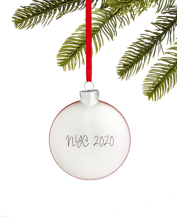 Holiday Lane New York 2020 Glass Ornament, Created for Macy's & Reviews