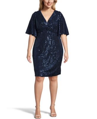 adrianna papell empire plus size formal dresses