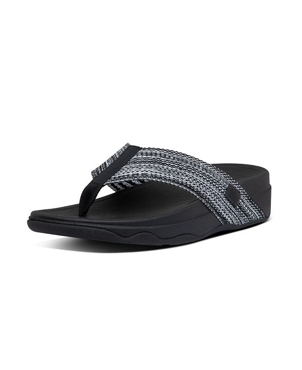 black and white thong sandals