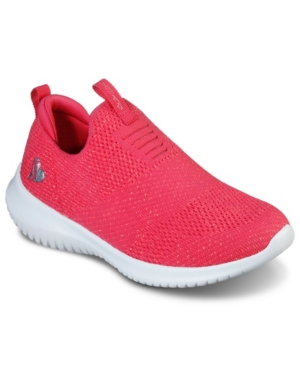 image of Skechers Girl-s Ultra Flex - Fluorescent Fun Slip-On Sporty Casual Sneakers from Finish Line