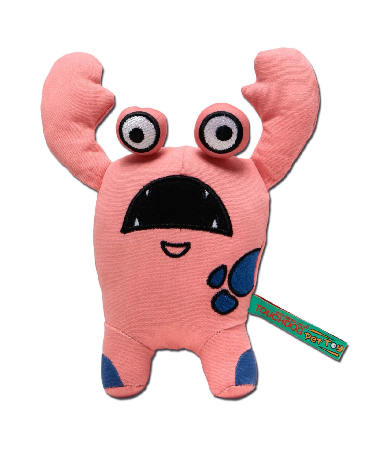 Cartoon Up-For-Crabs Monster Plush Dog Toy - Pink
