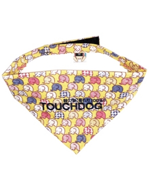 Touchdog 'Bad-to-the-Bone' Elephant Patterned Fashionable Stay-put Bandana Large