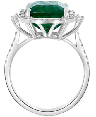 EFFY&reg; Emerald (5-1/2 ct. t.w.) & Diamond (1/2 ct. t.w.) Statement Ring in 14k Gold or 14k White Gold