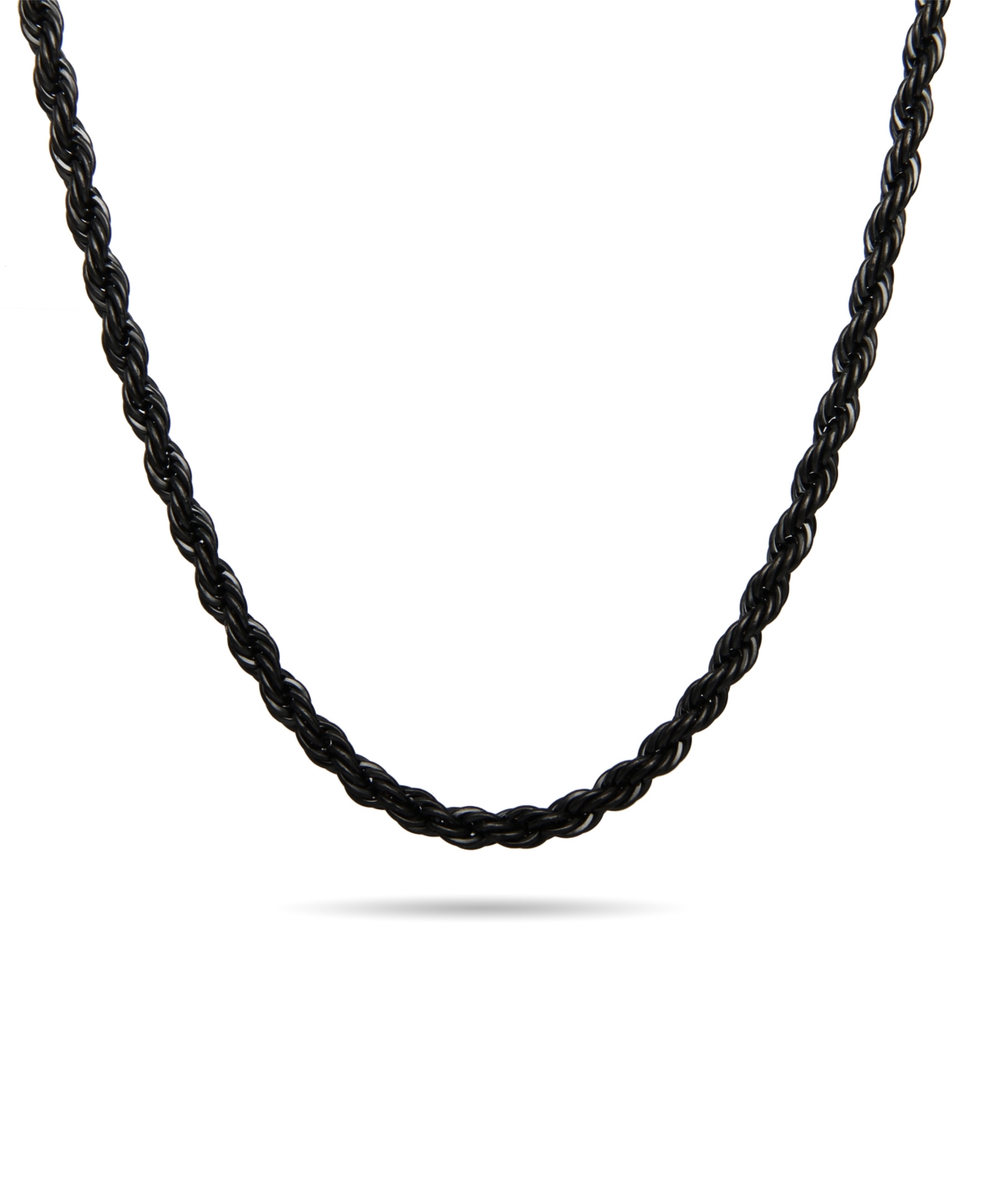 Eve's Jewelry Men's Plate Rope Chain