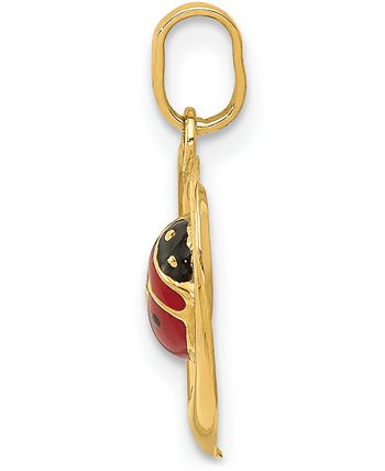 Macy's - Ladybug Heart Charm Pendant in 14k Gold