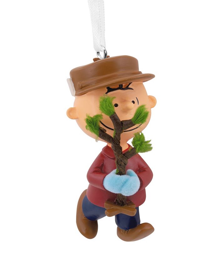 Hallmark Peanuts Charlie Brown With Tree Christmas Ornament Macy's