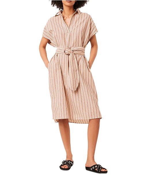 French Connection Verve Striped Belted Dress Reviews Dresses